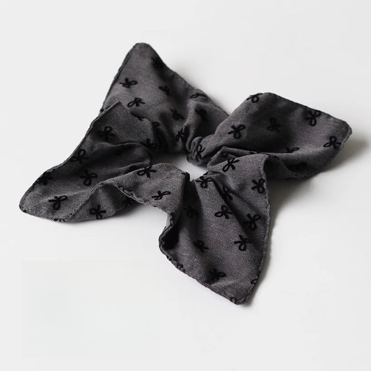 Square Scarf Bow Hair Tie, High Elasticity Durable Hair Band, 2024 New High-end Hair Loop for Tying Hair