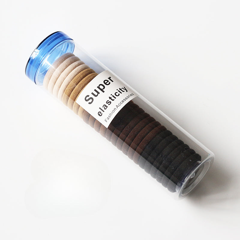 Jarred Seamless Hair Ties for Women - Trendy Ins Elastic Bands, High Elasticity Basic Hair Ties