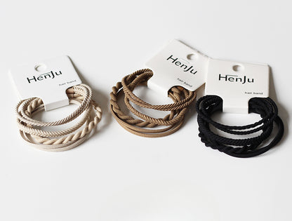 Set Of Four Hair Ties, High-Elasticity And Durable For Women To Tie Hair