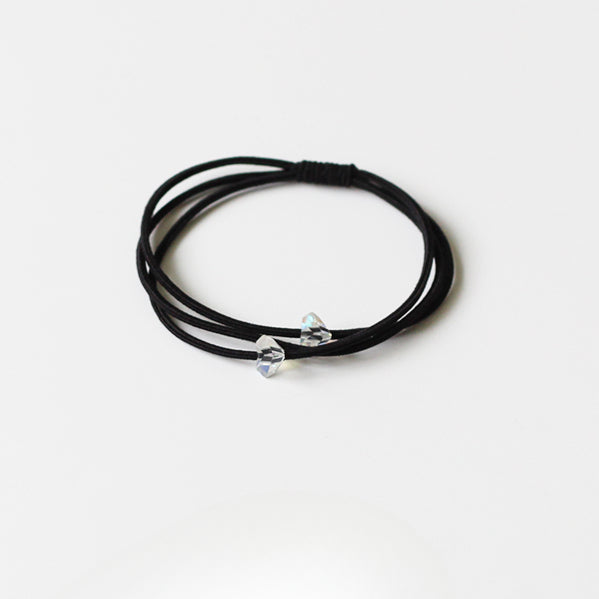 Textured Oval Hair Tie Thick Elastic Band Women New Simple Ponytail Hair Accessory