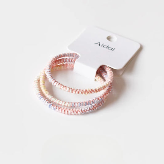Set Of Three Hair Ties, High-Elasticity And Durable For Women To Tie Hair
