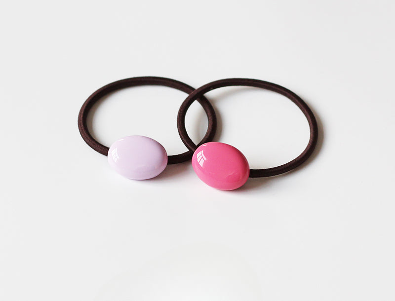 Textured Oval Hair Tie Thick Elastic Band Women New Simple Ponytail Hair Accessory