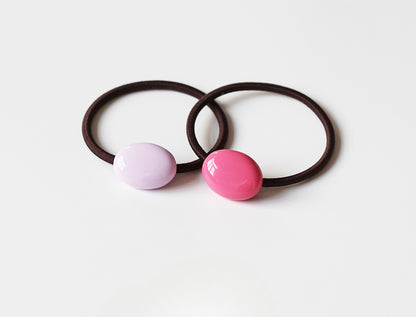 Textured Oval Hair Tie Thick Elastic Band Women New Simple Ponytail Hair Accessory