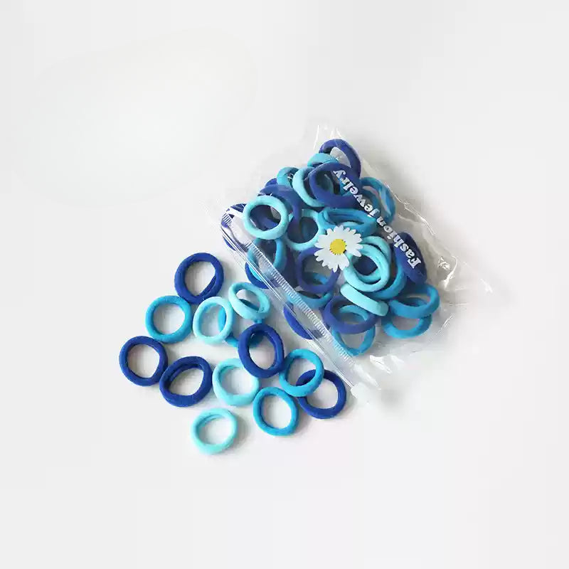50-Pieces Seamless Hair Tie for Girls - High Elasticity Non-Damaging Hair Band, Elastic for Tying Hair, Hair Holder and Accessory