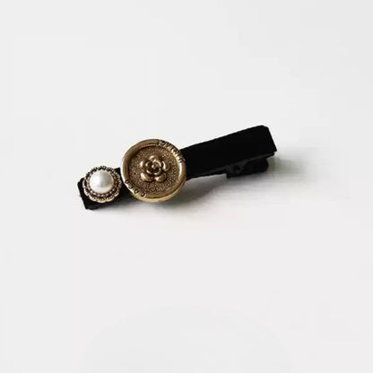 Baroque Hair Clip Side Trendy New Vintage Bangs Clip Elegant Hair Accessory