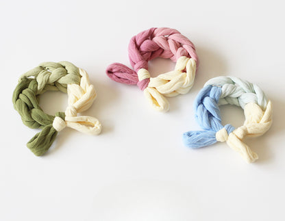 Sweet Dual-Tone Hair Tie - 2024 New Premium Hair Accessory, High Elasticity Durable Elastic Band for Bun Hairstyles