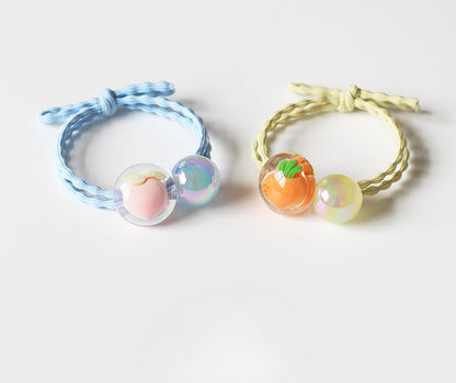 Crystal Fruit Hair Tie, 2024 New High-end Stylish Hair Accessory, Cute Elastic for Women's Hairstyles
