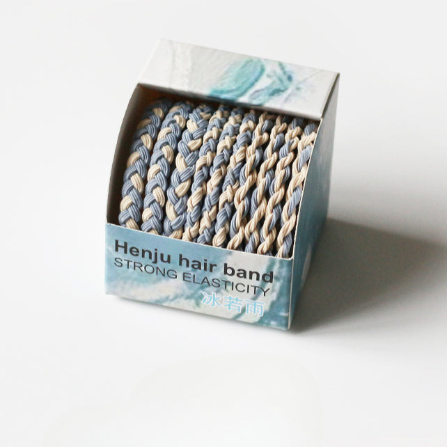 10-piece Boxed Dark-toned Hair Ties, 2024 New Stylish Hair Loops, Simple Small Elastics for Women's Hairstyles
