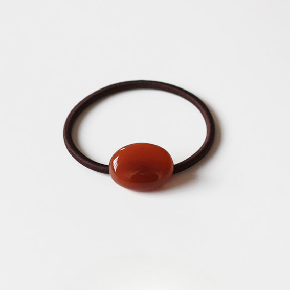 Textured Oval Hair Tie Thick Elastic Band Women New Simple Ponytail Hair Accessory