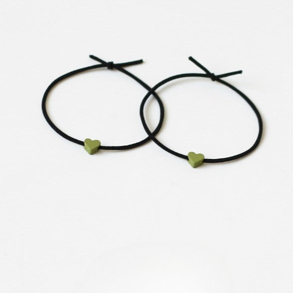 Heart Hair Ties For Couples, Two-In-One And Stylish For Women And Men To Tie Hair