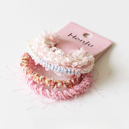 Knitted Hemp Hair Tie for Women, 2024 New High-end Hair Elastic, Durable High-stretch Hair Loop for Tying Hair