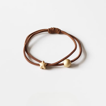 Simple Double-Layer Hair Ties, High-Elasticity And Durable For Women To Tie Hair