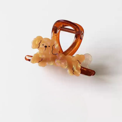Small Animal Claw Clips for Women - 2024 New Premium Shark Clips for Thin Hair, Half-Up Hair Clips for Back of Head
