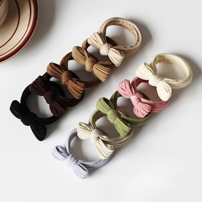 Bow Hair Tie High Elasticity Durable Hairband Simple Hair Accessory For Women Stylish Hair Rope