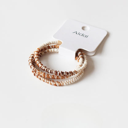 Set Of Three Hair Ties, High-Elasticity And Durable For Women To Tie Hair