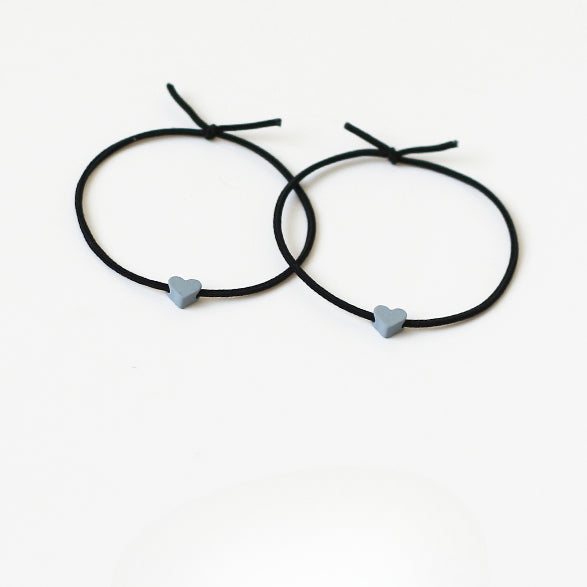 Heart Hair Ties For Couples, Two-In-One And Stylish For Women And Men To Tie Hair