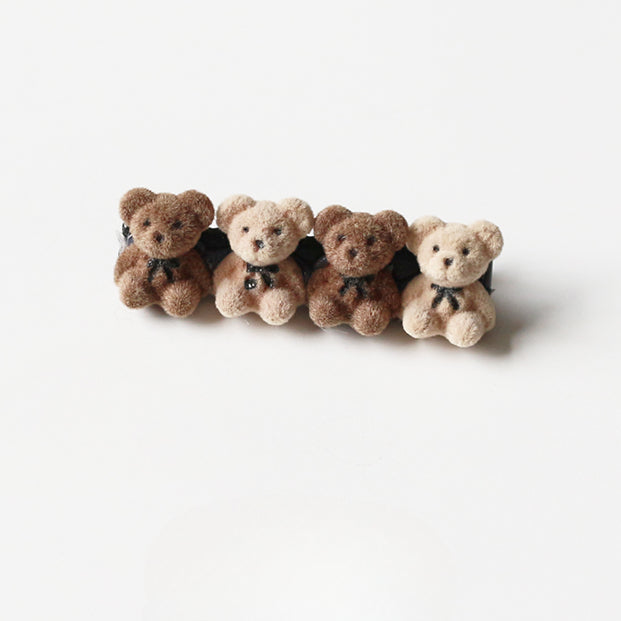 Velvet Bear Hair Clips, Cute And Stylish For Women To Style Hair
