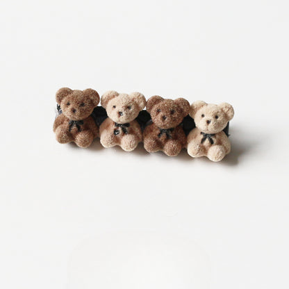 Velvet Bear Hair Clips, Cute And Stylish For Women To Style Hair