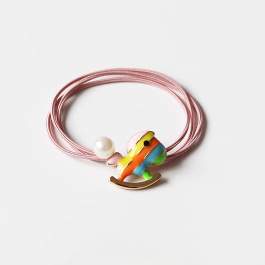 Rainbow Cartoon Hair Ties Cute Simple Forest Hairbands Trendy Hair Accessory