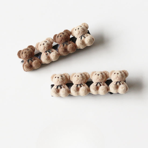 Velvet Bear Hair Clips, Cute And Stylish For Women To Style Hair