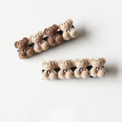 Velvet Bear Hair Clips, Cute And Stylish For Women To Style Hair