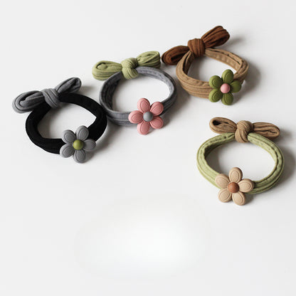 Flower Hair Ties, Seamless And Stylish For Women To Tie Hair
