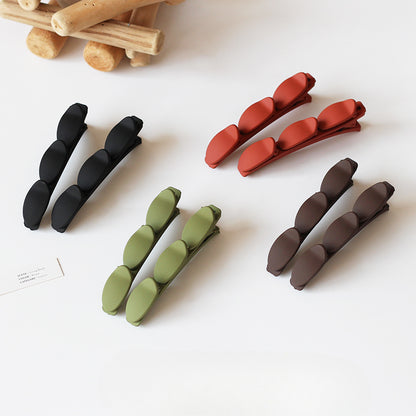 Matte Frizz Control Clip Bangs Forehead Simple Lazy Braid Hair Accessory Women