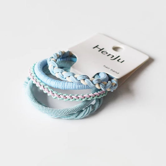 Set Of Five High-Elasticity Hair Ties, Durable And Stylish For Tying Hair