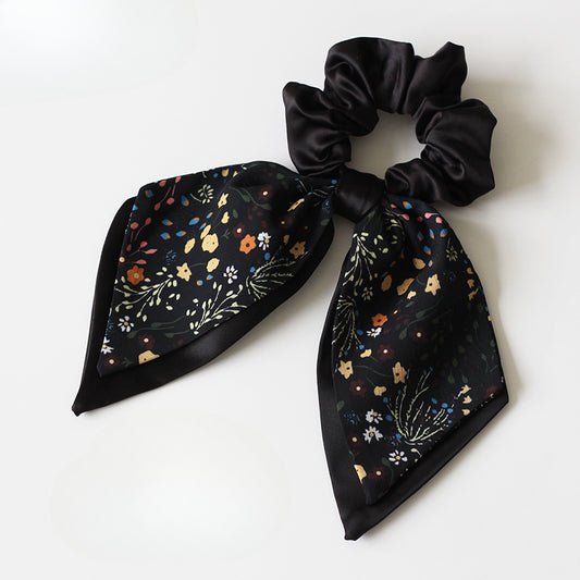 Bow and Flower Hair Tie, 2024 New High-end Hair Loop, High Elasticity Durable Elastic for Hairstyles