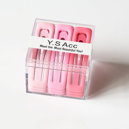 Set Of Nine Gradient Hair Clips, Trendy And Stylish For Women To Style Hair