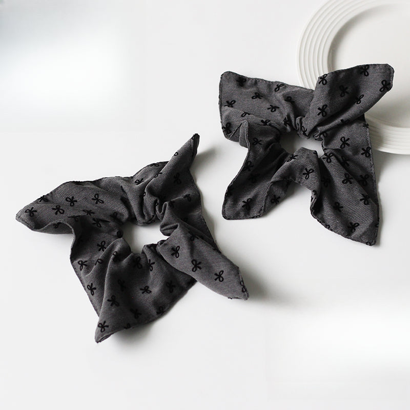 Square Scarf Bow Hair Tie, High Elasticity Durable Hair Band, 2024 New High-end Hair Loop for Tying Hair