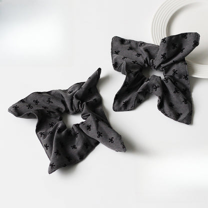 Square Scarf Bow Hair Tie, High Elasticity Durable Hair Band, 2024 New High-end Hair Loop for Tying Hair