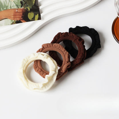Soft Seamless Hair Ties, Gentle And Stylish For Women To Style Hair（Set of 4）