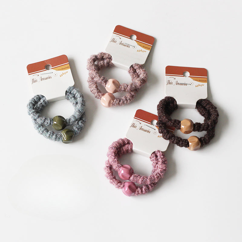 Knitted Wave Hair Ties, High-End And Durable For Women To Tie Hair