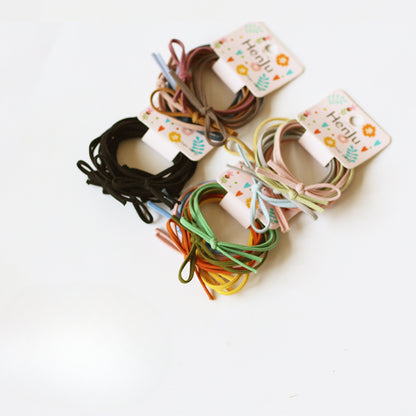 Simple Bow Hair Ties, Sweet And Basic For Girls To Tie Hair Six-Piece Set