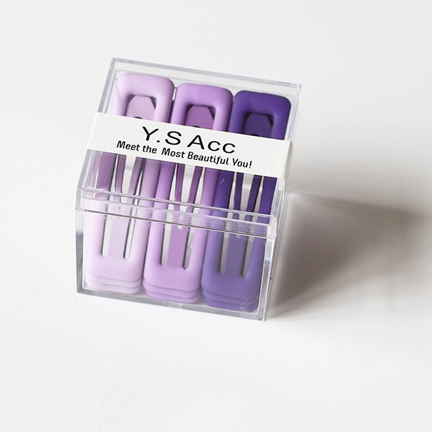 Set Of Nine Gradient Hair Clips, Trendy And Stylish For Women To Style Hair