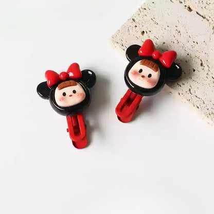 Smiling Girl Hair Clips - 2024 New Cute Bang Clips, Exquisite Side Clips and Hairpins for Forehair