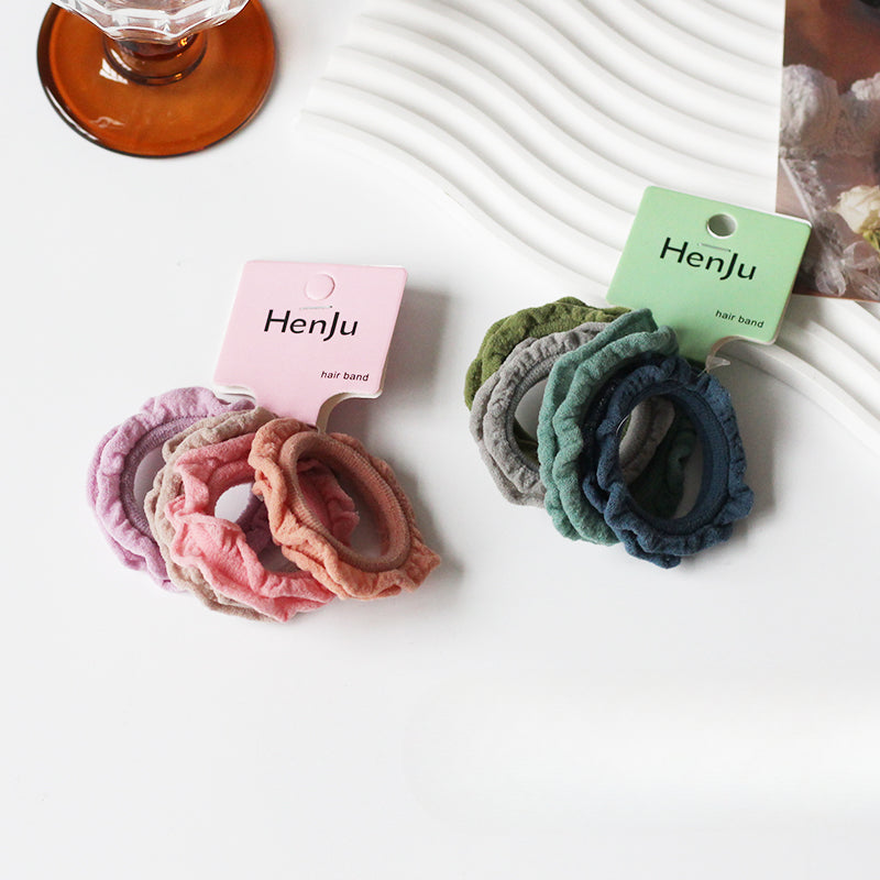 Soft Seamless Hair Ties, Gentle And Stylish For Women To Style Hair（Set of 4）