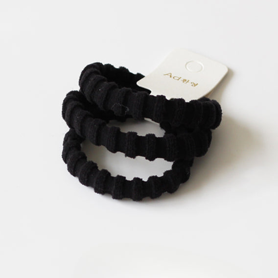 3-Piece Thick High Elasticity Jacquard Towel Loop - Seamless Durable Hair Ties, Elastic Bands, and Simple Hair Holders