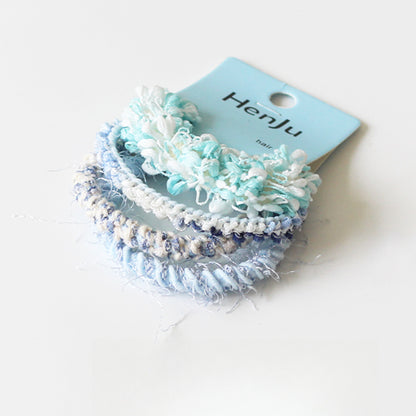 Knitted Hemp Hair Tie for Women, 2024 New High-end Hair Elastic, Durable High-stretch Hair Loop for Tying Hair