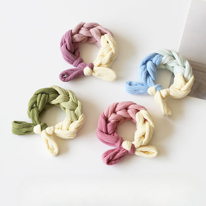 Sweet Dual-Tone Hair Tie - 2024 New Premium Hair Accessory, High Elasticity Durable Elastic Band for Bun Hairstyles