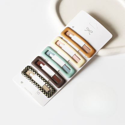Set Of Five Hair Clips, Trendy And Stylish For Women To Manage Hair