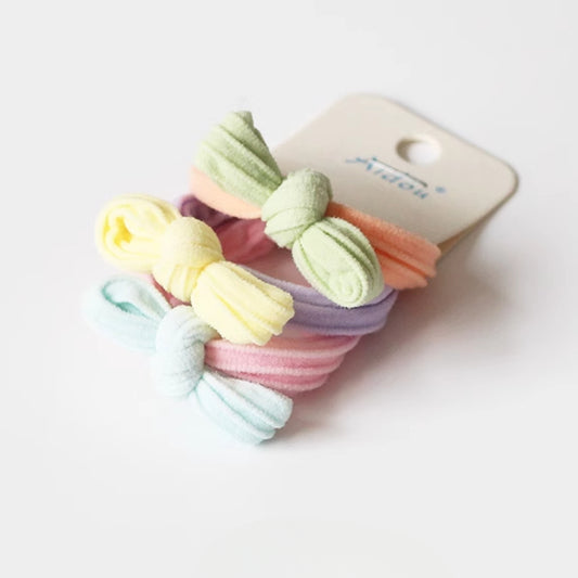 Set Of Three Seamless Hair Ties, Cute And Stylish For Tying Hair