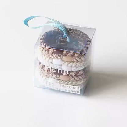10-Piece Boxed Colorful Woven Hair Tie - Women's Bun Hair Accessory, Trendy Hair Band for Ponytails, Premium and Stylish Hair Accessory